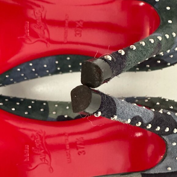 CHRISTIAN LOUBOUTIN Kate Plume 100 Studded Pump - Picture 7 of 13